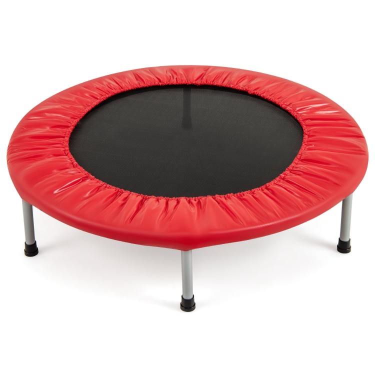 Składana trampolina do zabawy dla dzieci i ćwiczeń fitness czerwona