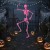 Dekoracja szkielet naturalnej wielkości na Halloween 160 cm Różowy