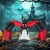 Pająk z oświetleniem LED Dmuchana ozdoba na Halloween