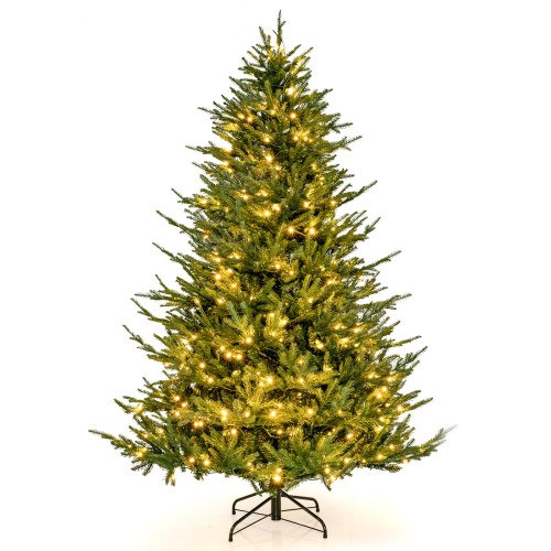 Sztuczna choinka z lampkami LED 213 cm