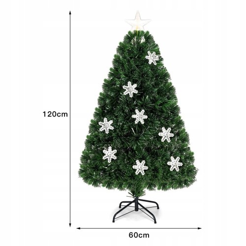 Sztuczna choinka świąteczna z światłami led 120cm