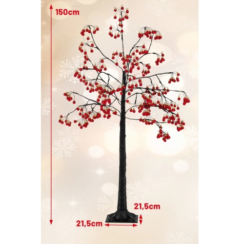 Sztuczne drzewko świąteczne z oświetleniem LED 150 cm