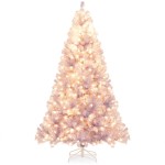 Sztuczna choinka z lampkami LED 225 cm