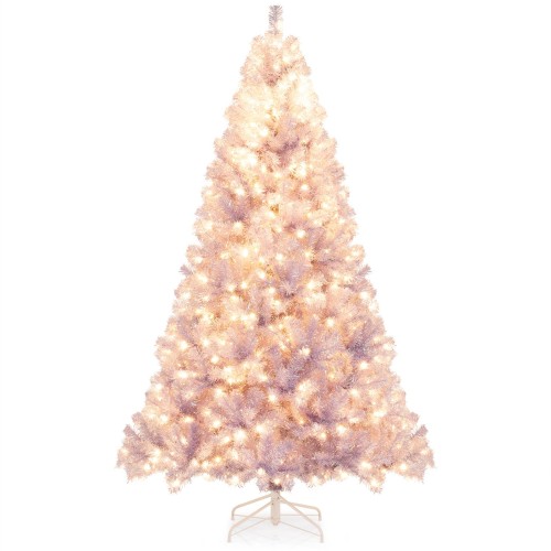 Sztuczna choinka z lampkami LED 225 cm