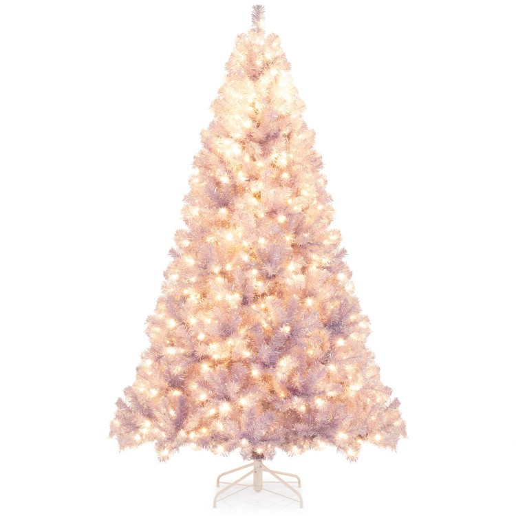 Sztuczna choinka z lampkami LED 225 cm