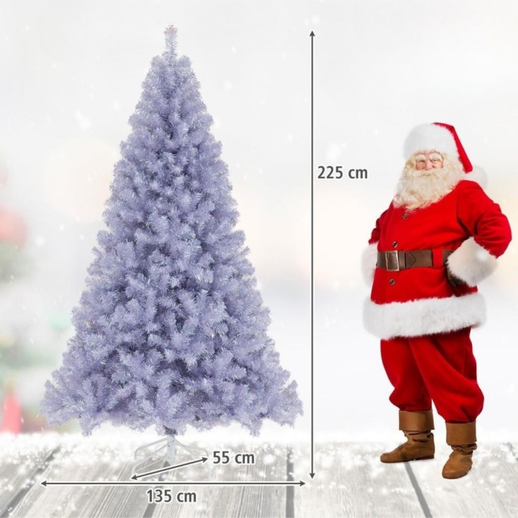 Sztuczna choinka z lampkami LED 225 cm