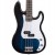 Gitara basowa elektryczna drewniana z futerałem