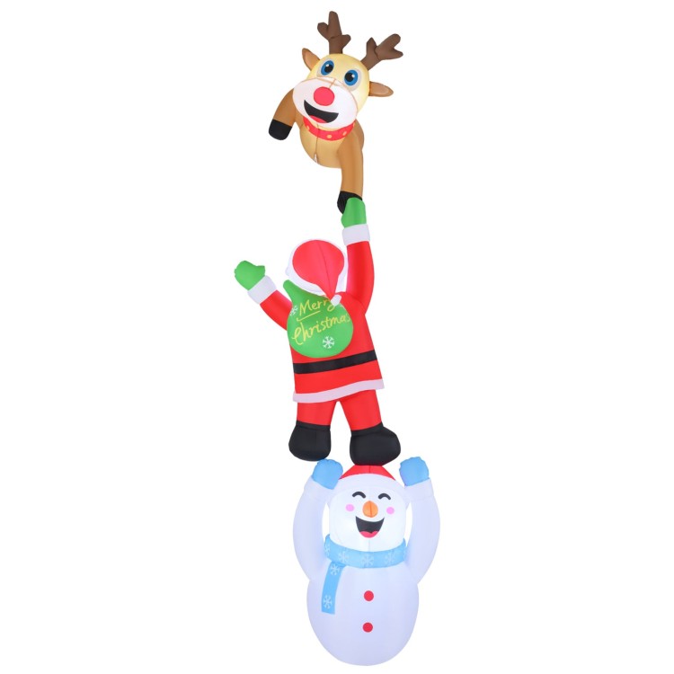 Wisząca dmuchana ozdoba świąteczna - Spadający Mikołaj