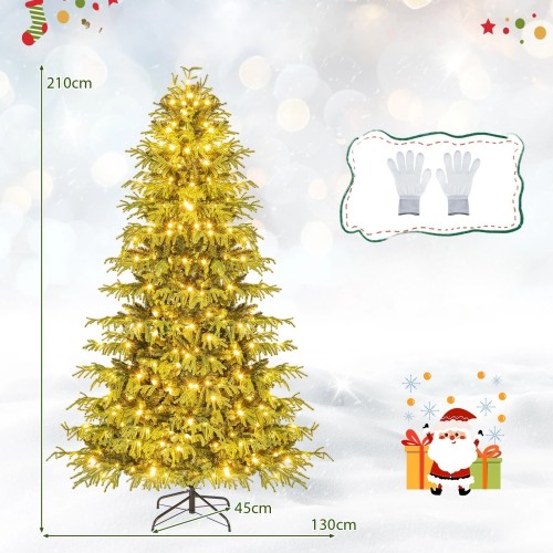 Choinka sztuczna z lampkami 210 cm
