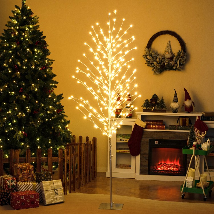Sztuczne drzewko z oświetleniem LED 186 cm
