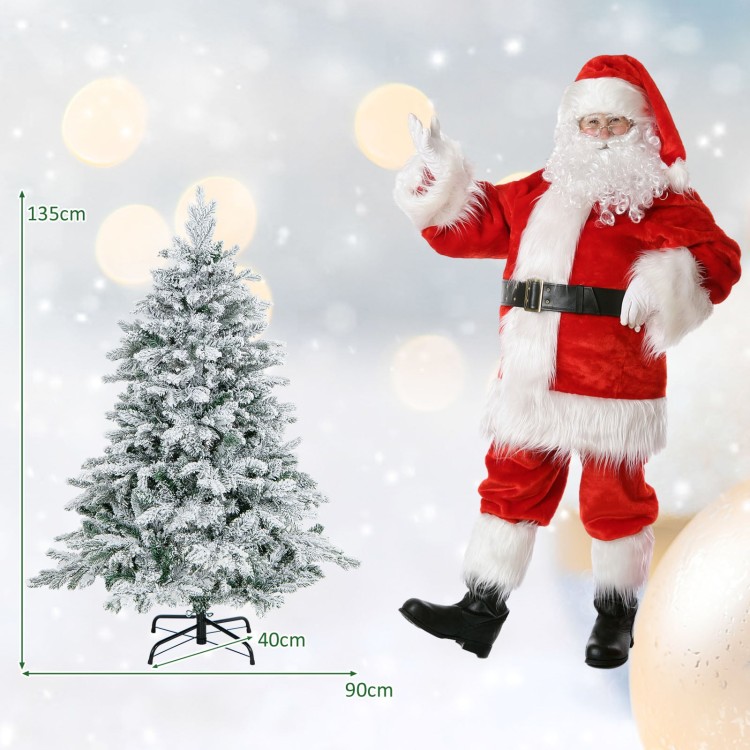 Sztuczna choinka z oświetleniem LED 135 cm