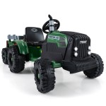 Dziecięcy traktor elektryczny z przyczepą