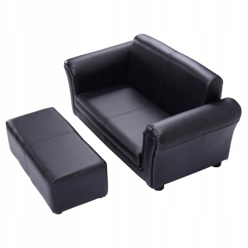 Mini sofa dziecięca z podnóżkiem