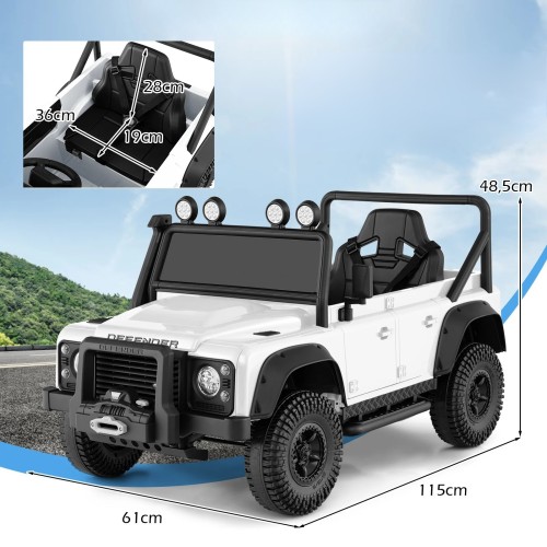 Samochód elektryczny dla dzieci Land Rover Defender