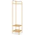 Wolnostojący wieszak na ubrania złoty
