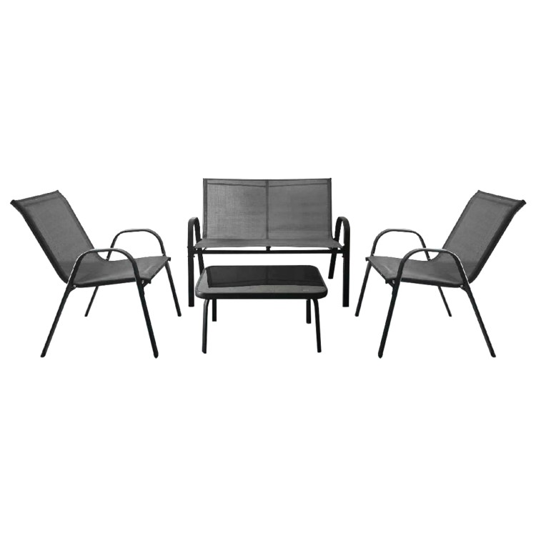Zestaw mebli ogrodowych sofa stolik i krzesła