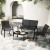 Zestaw mebli ogrodowych sofa stolik i krzesła