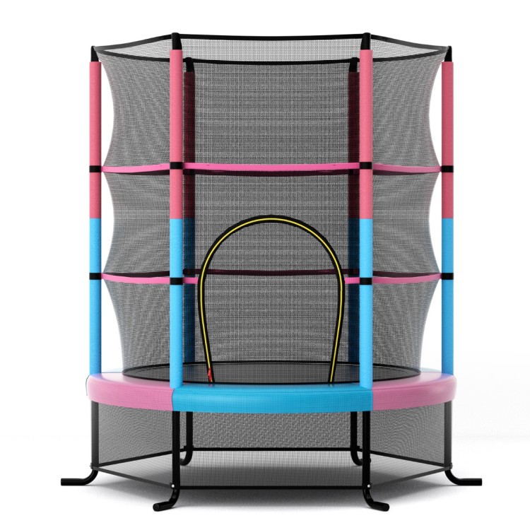 Trampolina ogrodowa z siatką zabezpieczającą Ø165 cm