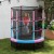 Trampolina ogrodowa z siatką zabezpieczającą Ø165 cm