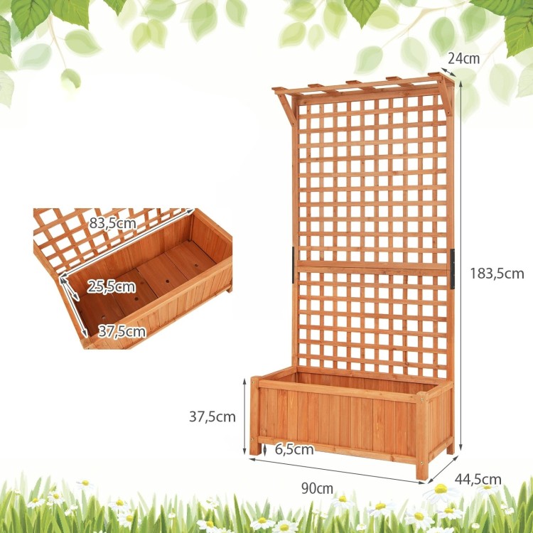 Pergola ogrodowa z kratką dla roślin pnących