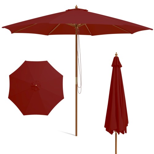 Drewniany parasol ogrodowy 300 x 262 cm