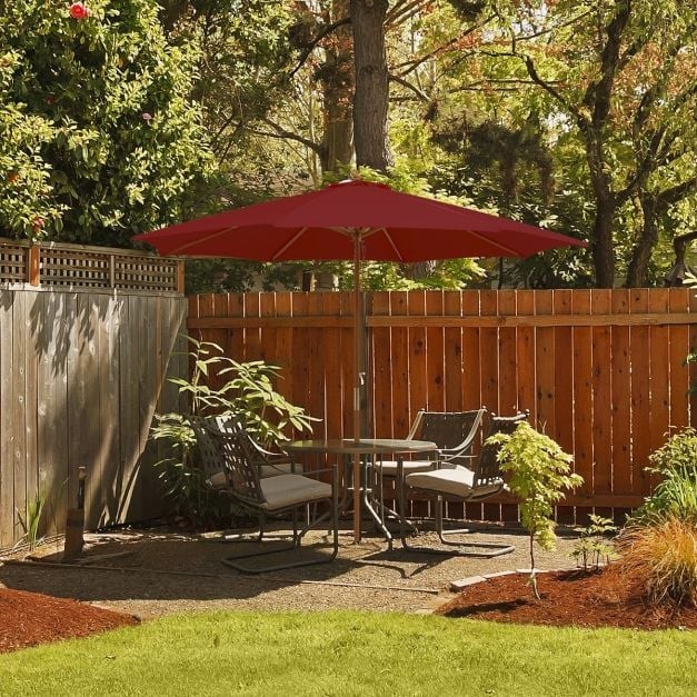 Drewniany parasol ogrodowy 300 x 262 cm