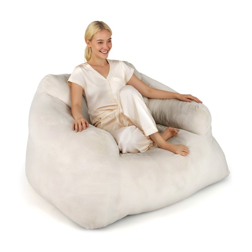 Fotel typu beanbag Pufa do salonu 129 x 111 x 69 cm