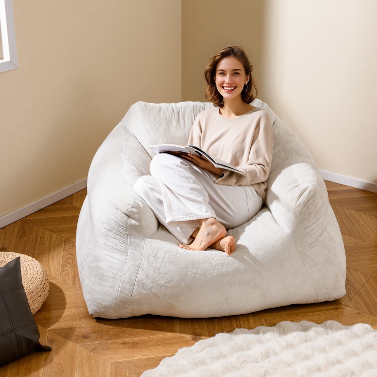 Fotel typu beanbag Pufa do salonu 129 x 111 x 69 cm