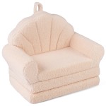 Rozkładana sofa dziecięca w kształcie muszelki