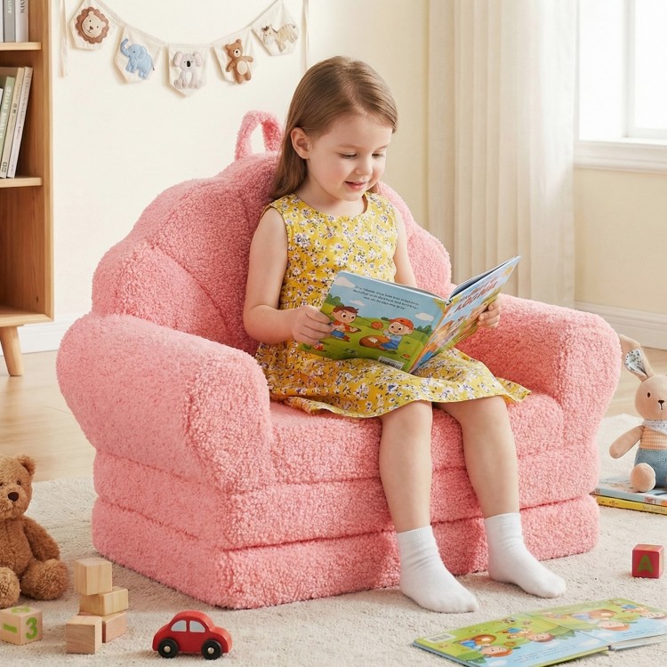 Rozkładana sofa dziecięca w kształcie muszelki
