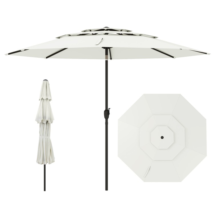Regulowany parasol ogrodowy o średnicy 300 cm
