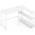 Narożne biurko do biura ze stacją ładującą