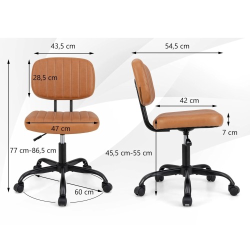 Ergonomiczne krzesło biurowe na kółkach