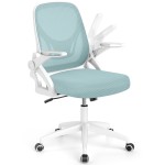Ergonomiczne krzesło biurowe niebieskie