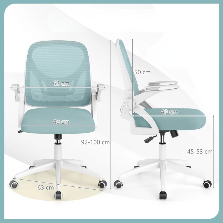 Ergonomiczne krzesło biurowe różowe