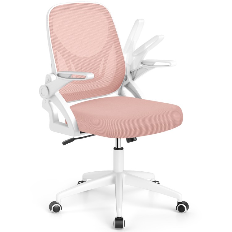 Ergonomiczne krzesło biurowe różowe