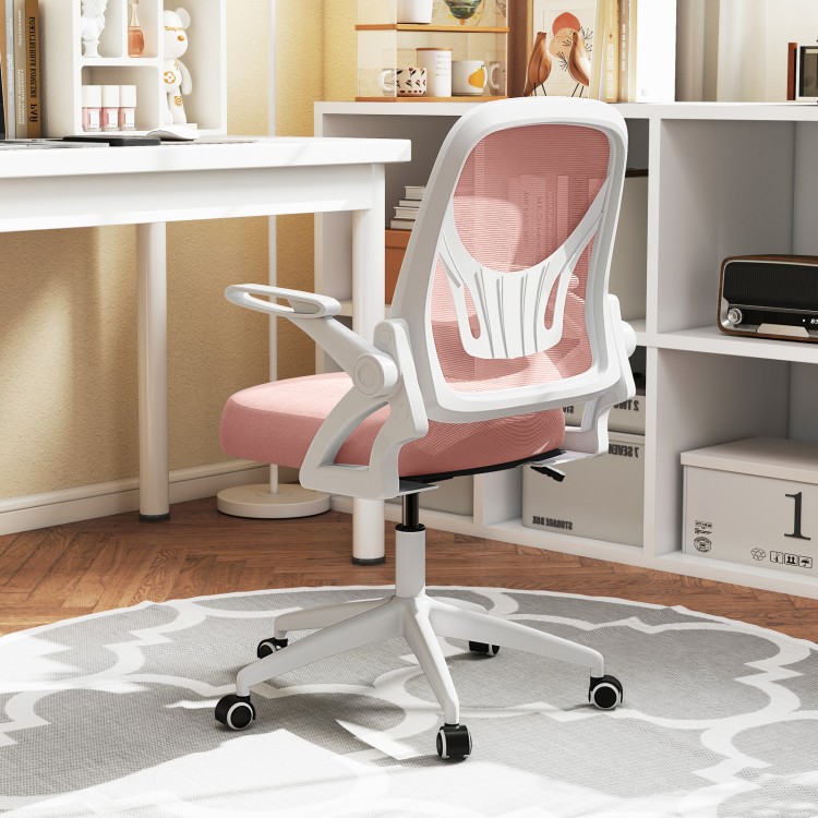 Ergonomiczne krzesło biurowe różowe