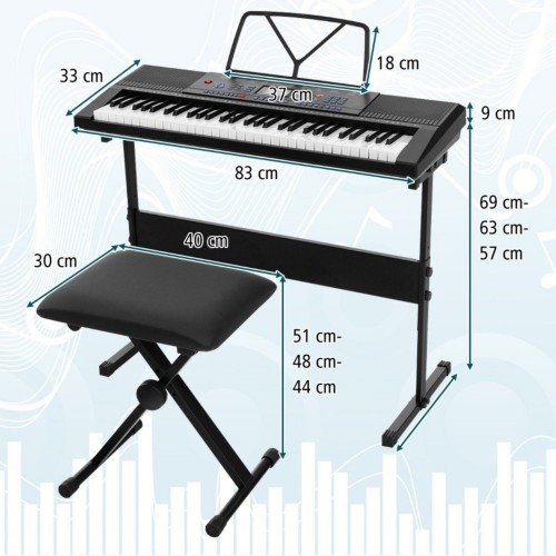 Keyboard z 61 klawiszami
