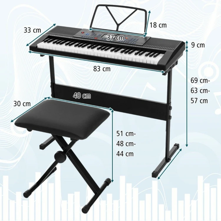 Keyboard z 61 klawiszami