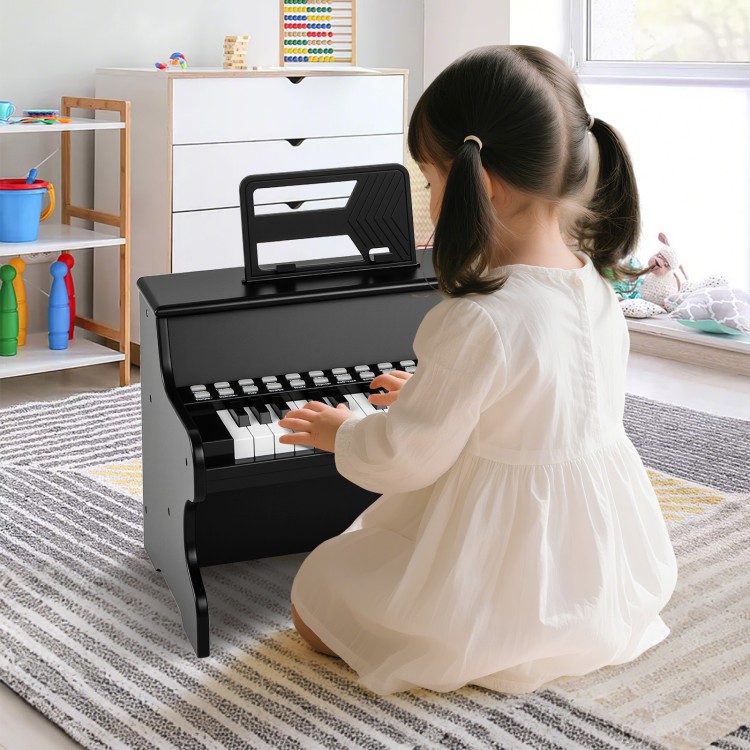 25-klawiszowy mini keyboard dla dzieci czarny