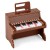 25-klawiszowy mini keyboard dla dzieci brązowy