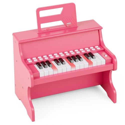 25-klawiszowy mini keyboard dla dzieci różowy
