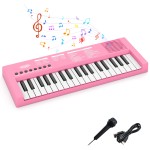 37-klawiszowy keyboard dla dzieci różowy
