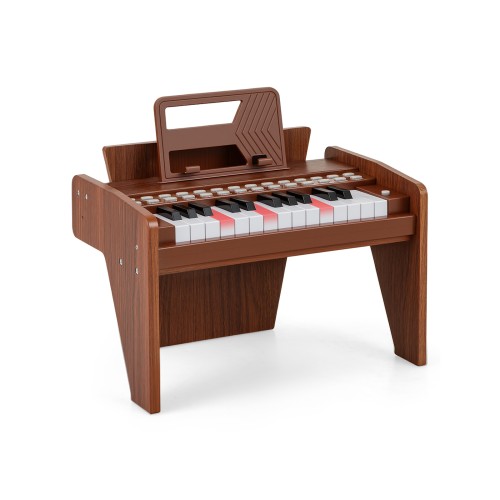 Keyboard 25-klawiszowy dziecięcy brązowy