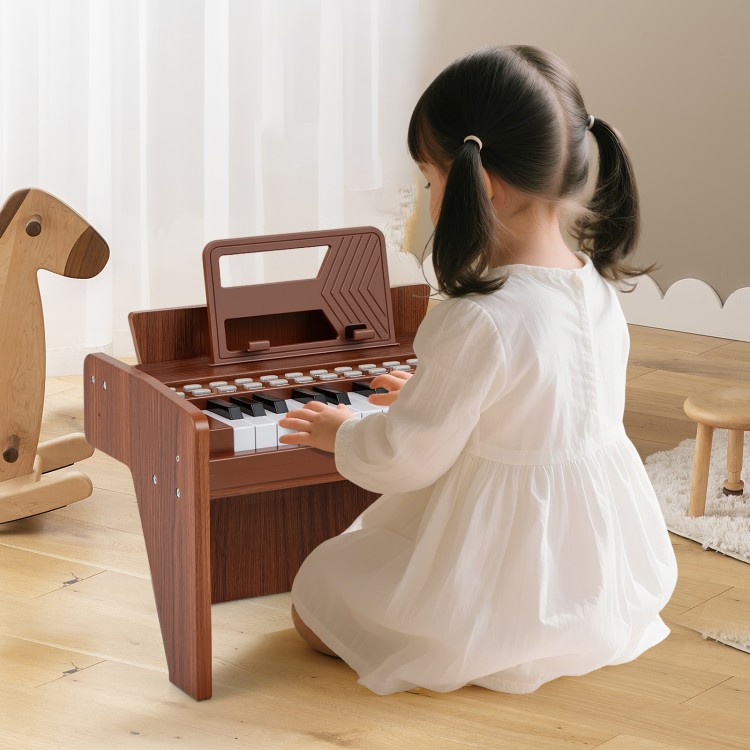 Keyboard 25-klawiszowy dziecięcy brązowy