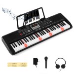 61-klawiszowy keyboard z podświetlaną klawiaturą