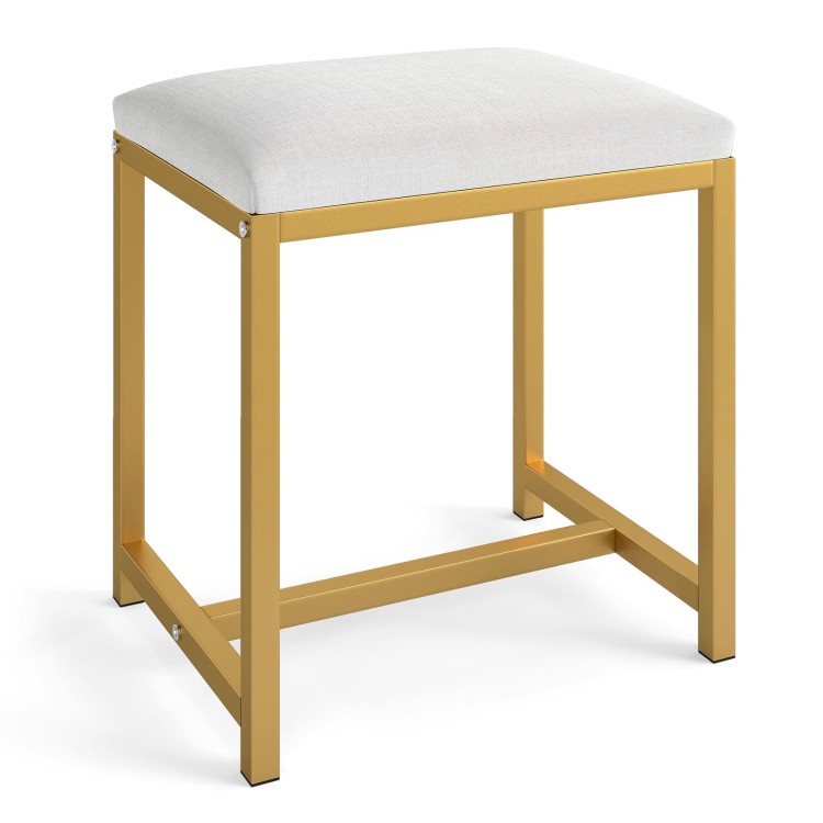 Taboret z miękkim tapicerowanym siedziskiem