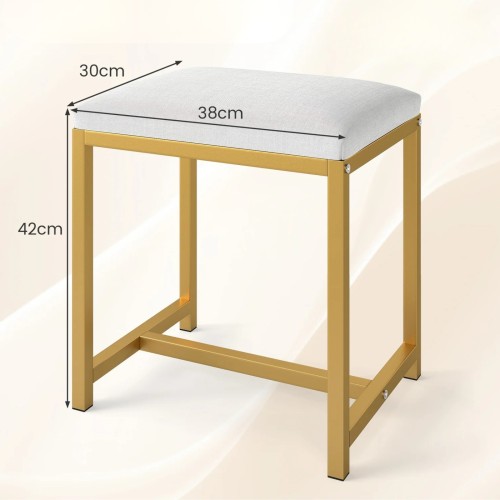Taboret z miękkim tapicerowanym siedziskiem