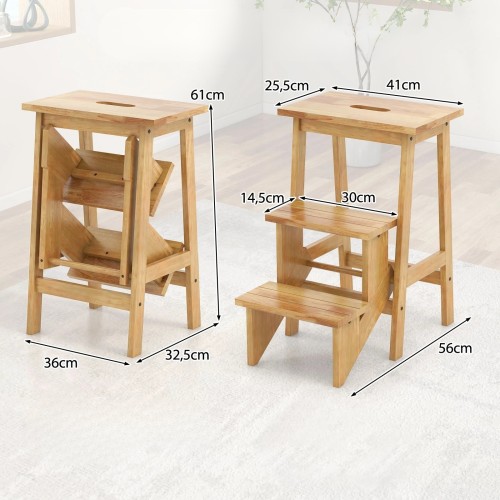 Domowa drabinka z drewna 61 cm