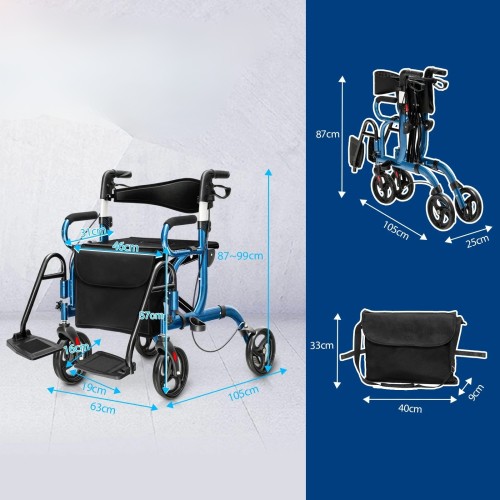 Chodzik dla seniora z siedziskiem - rollator